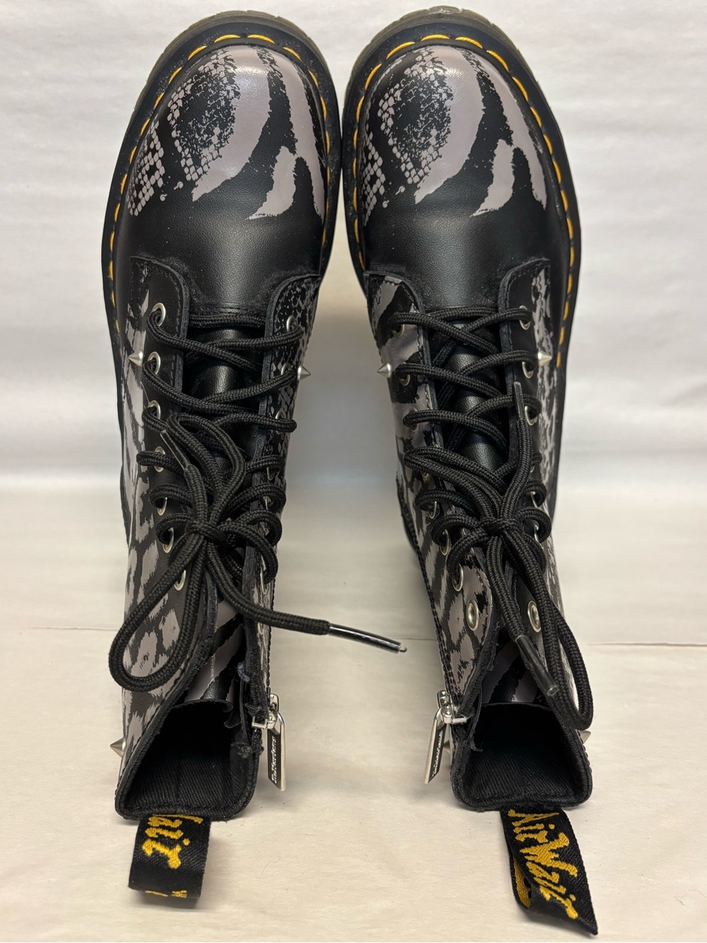 Dr. Martens Jadon Animal Clash Stud Platform Combat Boots Womens 7 #6045 - Picture 8 of 11